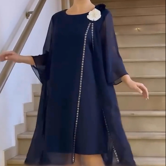 🌸Καλοκαιρινό κομψό φόρεμα δύο τεμαχίων