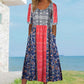 🌸 Γυναικείο κομψό φόρεμα με boho print