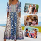 🌸 Γυναικείο κομψό φόρεμα με boho print