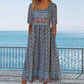 🌸 Γυναικείο κομψό φόρεμα με boho print