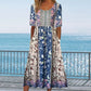 🌸 Γυναικείο κομψό φόρεμα με boho print