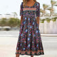 🌸 Γυναικείο κομψό φόρεμα με boho print