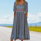 🌸 Γυναικείο κομψό φόρεμα με boho print