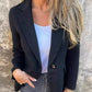 【🥰Προετοιμασίες για τον χειμώνα που πλησιάζει】🔥Μονόχρωμο σακάκι από τουίντ