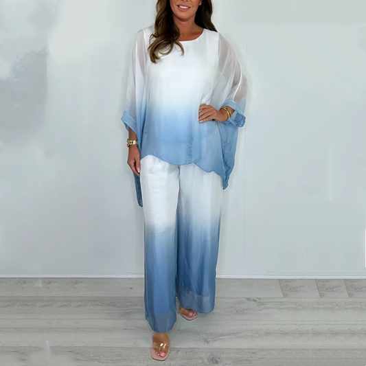 ✨【S-5XL】Set de top și pantaloni cu efect dip dye