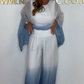 ✨【S-5XL】Set de top și pantaloni cu efect dip dye