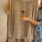👗 Γυναικείο σετ φαρδιάς μπλούζας και φαρδύ παντελόνι με φλοράλ σχέδιο